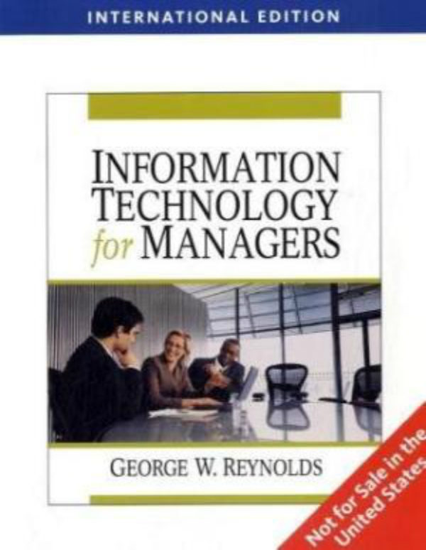 Information Technology for Managers